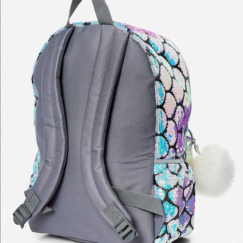 Justice Flip Sequins Mermaid Backpack initial H